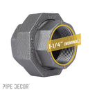 1 1/4 in. Black Union