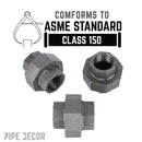 3/4 in. Black Union by PIPE DECOR