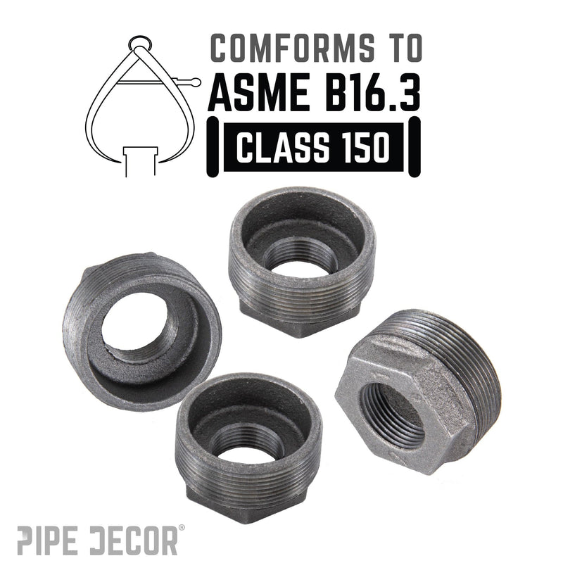 1 1/2 in. x 1 1/4 in. Black Bushing