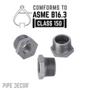 1 in. x 1/2 in. Black Bushing