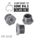 1 in. x 1/4 in. Black Bushing