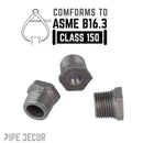 1/2 in. x 1/8 in. Black Bushing