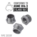 1 in. x 3/4 in. Black Bushing