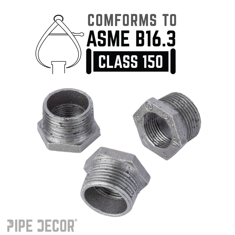 1 in. x 3/4 in. Black Bushing