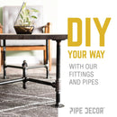 1 in. x 3/4 in. Black Bushing by PIPE DECOR