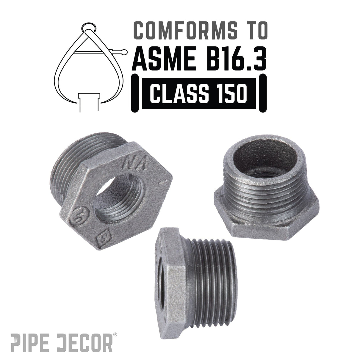 2 in. x 1 1/4 in. Black Bushing, photo 4 of 8
