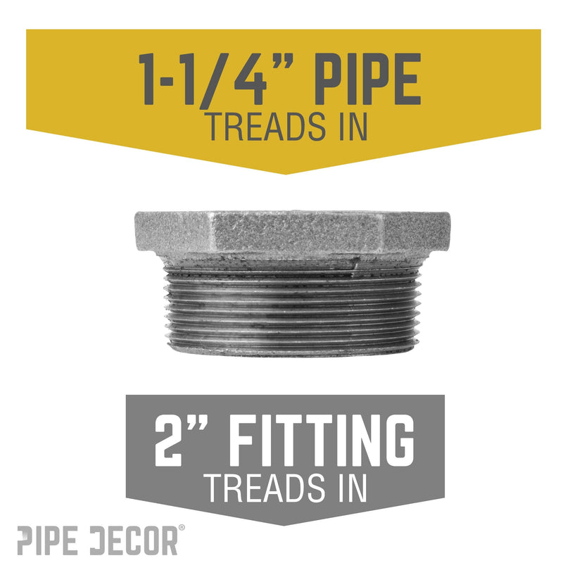 2 in. x 1 1/4 in. Black Bushing, photo 2 of 8