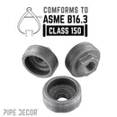 2 in. x 1/2 in. Black Bushing by PIPE DECOR
