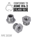 3/4 in. x 1/2 in. Black Bushing by PIPE DECOR