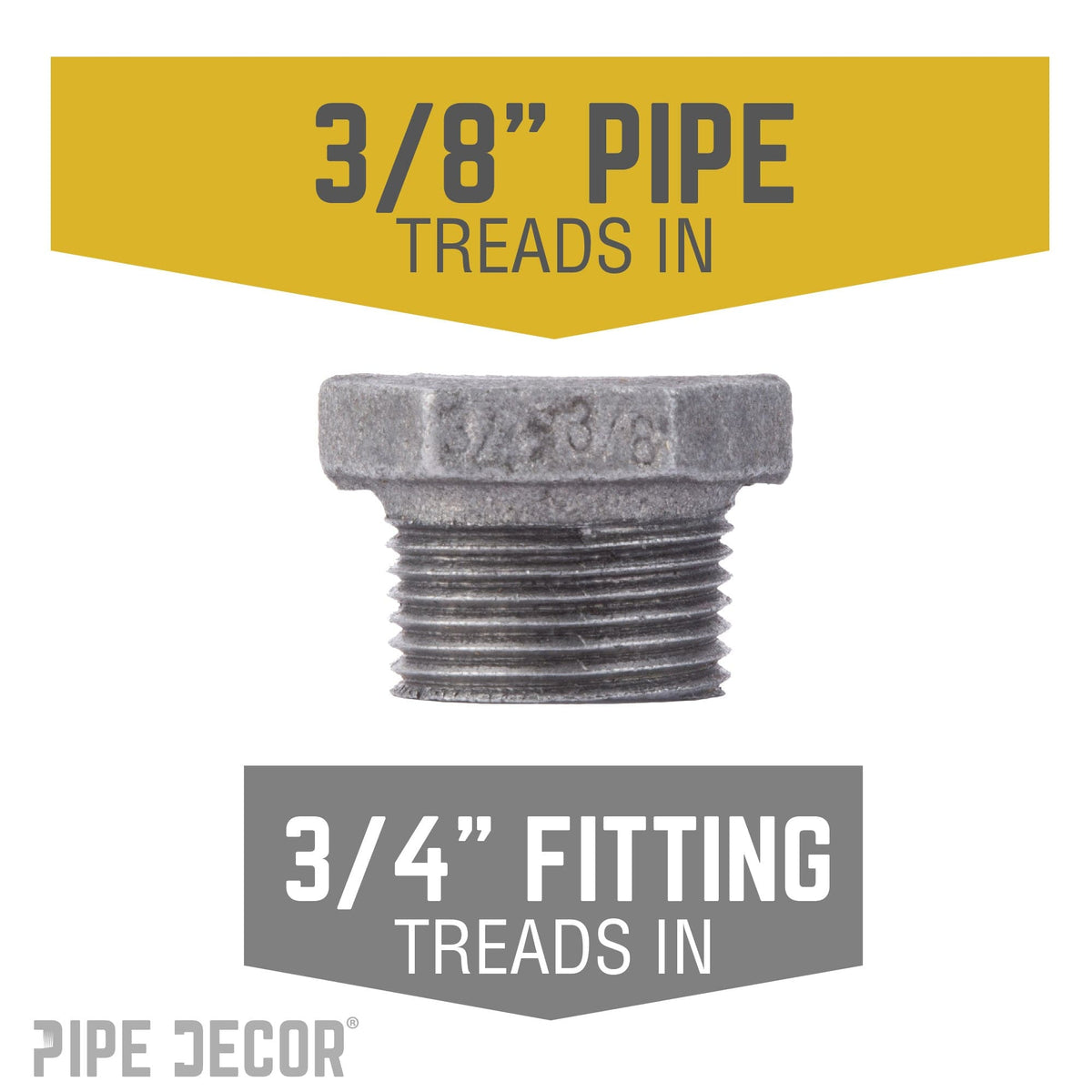 3/4 in. x 3/8 in. Black Bushing, photo 2 of 8