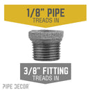 3/8 in. x 1/8 in. Black Bushing