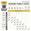 3/8 in. x 1/8 in. Black Bushing