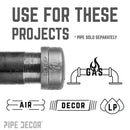 1 1/2 in. Black Cap by PIPE DECOR