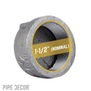 1 1/2 in. Black Cap by PIPE DECOR