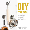 1 1/4 in. Black Cap by PIPE DECOR