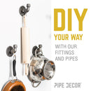 1/2 in. Black Cap by PIPE DECOR