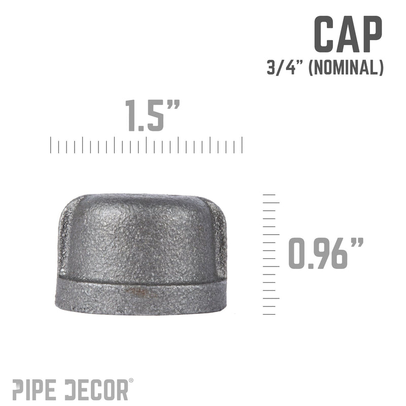 3/4 in. Black Cap