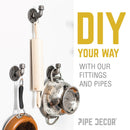 3/4 in. Black Cap by PIPE DECOR