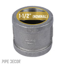 1 1/2 in. Black Coupling