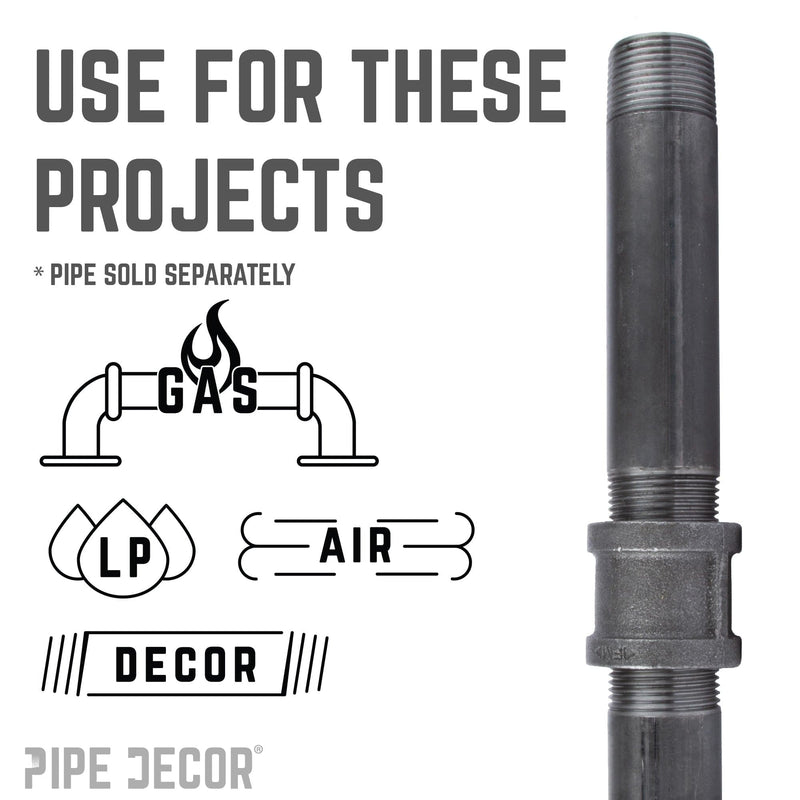 1 1/2 in. Black Coupling