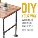 1 1/2 in. Black Coupling by PIPE DECOR