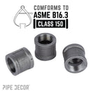 1 1/4 in. Black Coupling