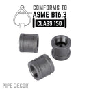 1 in. Black Coupling