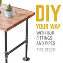 1 in. Black Coupling by PIPE DECOR