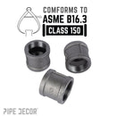 2 in. Black Coupling