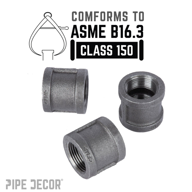 3/4 in. Black Coupling