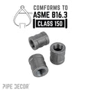 3/8 in. Black Coupling