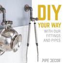 3/8 in. Black 45 Degree Elbow by PIPE DECOR