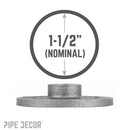 1 1/2 in. Black Floor Flange