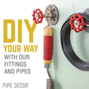1 1/2 in. Black Floor Flange by PIPE DECOR