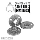 1/2 in. Black Mini Flange
