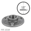 1/2 in. Black Mini Flange