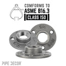 3/4 in. Black Mini Flange