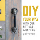 3/4 in. Black Mini Flange by PIPE DECOR