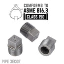 1/2 in. Black Plug by PIPE DECOR