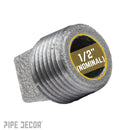 1/2 in. Black Plug by PIPE DECOR