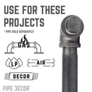 1/2 in. Black Plug by PIPE DECOR
