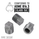1/4 in. Black Plug