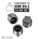1 in. Black Plug by PIPE DECOR