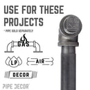 1 in. Black Plug by PIPE DECOR