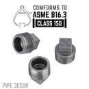 3/4 in. Black Plug by PIPE DECOR
