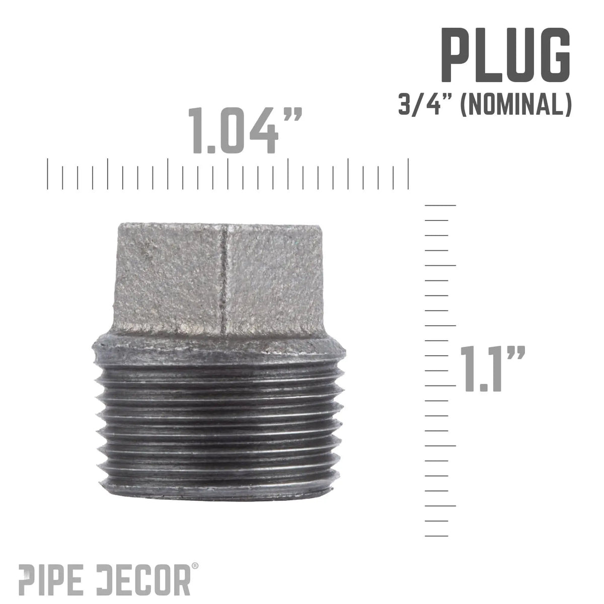 3/4 in. Black Plug, photo 2 of 7