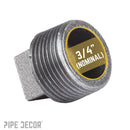 3/4 in. Black Plug by PIPE DECOR