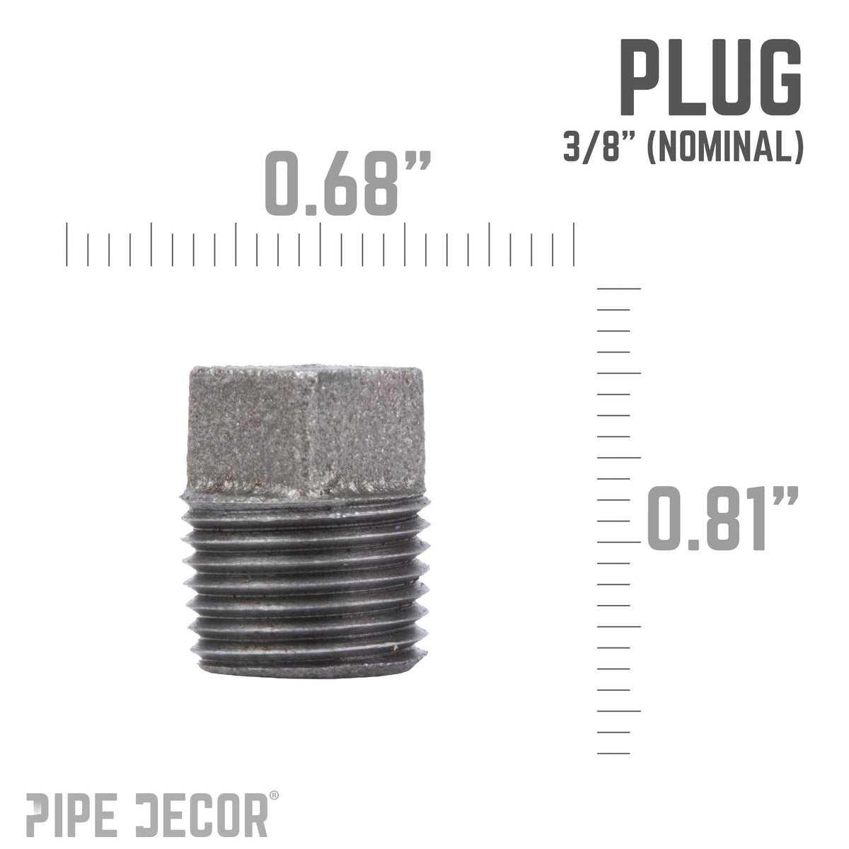 3/8 in. Black Plug, photo 2 of 7
