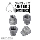 1 in. x 1/2 in. Black Reducing Coupling