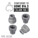 1 in. x 1/2 in. Black Reducing Coupling